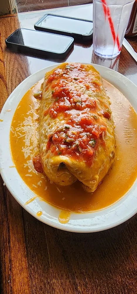 Tamal Chile Relleno and Cheese Enchilada